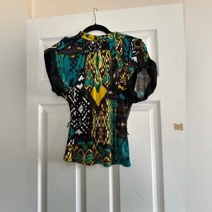 Multicolored Short Sleeve Shirt